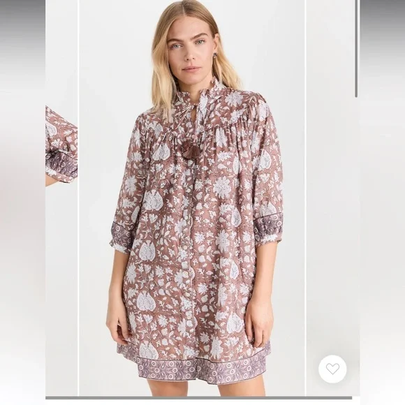 Marea Georgia Dress Clove S - Picture 1 of 5